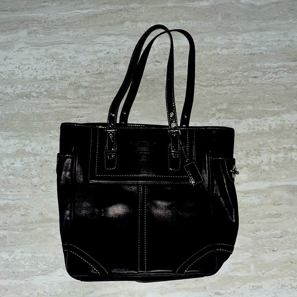 Coach women’s black tote bag